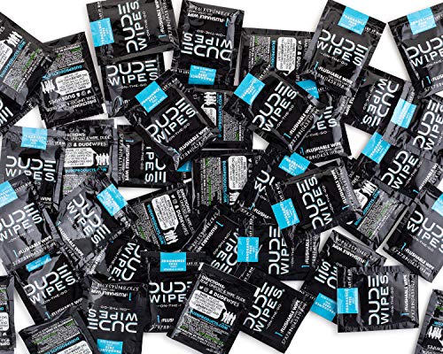 Dude Wipes - On-The-Go Flushable Wipes - 1 Pack, 30 Wipes - Unscented Extra-Large Individually Wrapped Adult Wet Wipes - Vitamin E & Aloe - Septic And Sewer Safe #TOP6