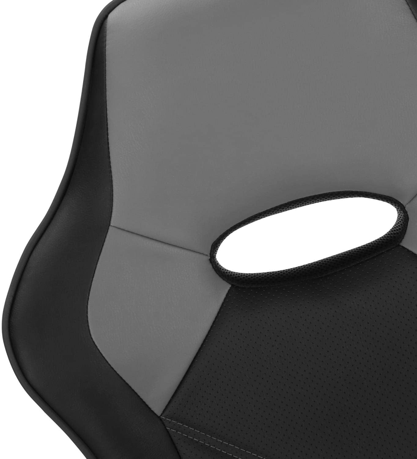 Close-up of the backrest detail on the Monarch Specialties I 7329 Gaming Office Chair