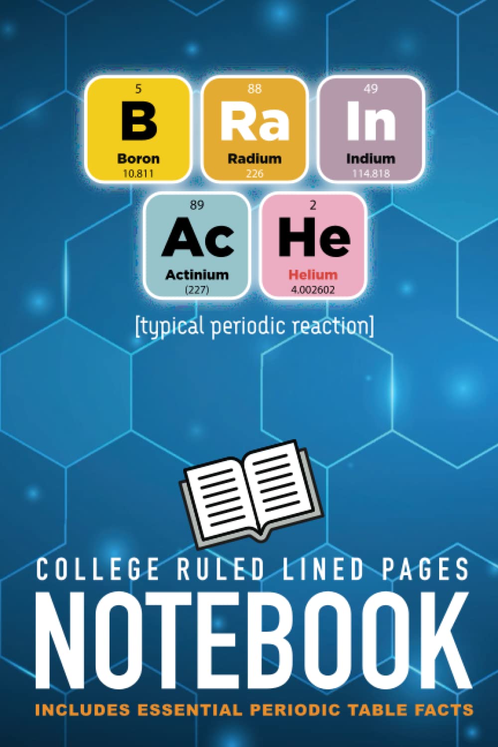 Science Notebook For Periodic Use: Periodic Elements spell BRAIN ACHE [typical periodic reaction]. A funny science puns notebook journal & study aid ... Humour Notebooks Journals and Stationery)