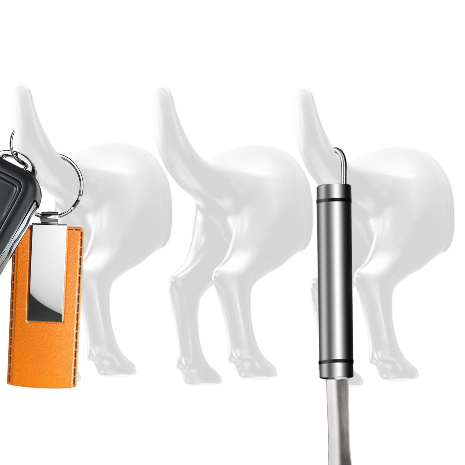 Zelfklevende haken handdoekhaken, wandhaken stok op badkamer/keuken/slaapkamer mopshonden puppies hond