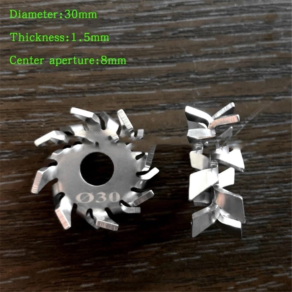 Agitatore seghettato in acciaio inossidabile, Agitatore con disco a dispersione a dente di sega in acciaio inossidabile 304, dimensioni multiple(8x250mm rod)