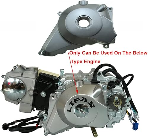 Miniatura 2 de TC-Motor Cubierta del estator del motor de arranque eléctrico gris metálico para Lifan 50cc 70cc 90cc 110cc 125cc motor Pit Dirt Bike ATV Quad