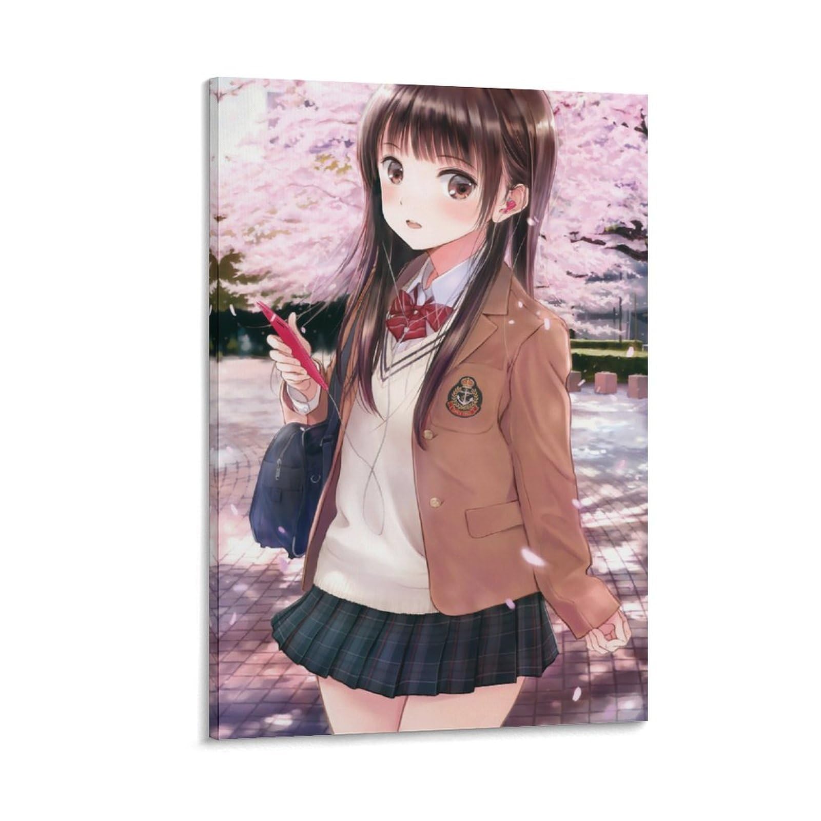 Amazon.co.jp: アニメかわいい女子高生 ポスター1家の装飾アートパネル