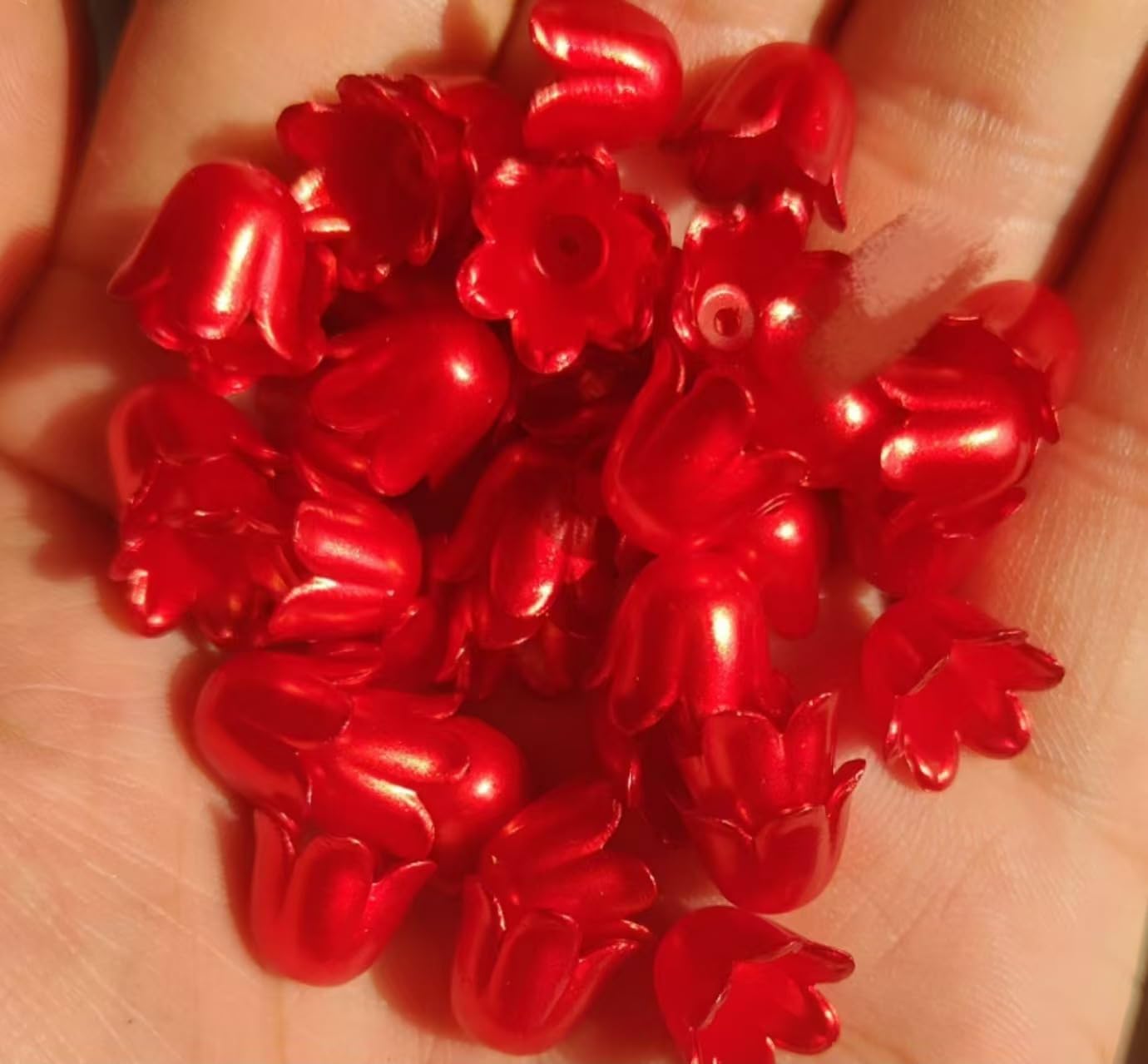 MSTZA 800-6000 szt. 11 x 9 mm matowe koraliki kwiatowe, koraliki rzemieślnicze do tworzenia biżuterii, kwiatowe koraliki dystansowe do ręcznie robionych akcesoriów i robienia prezentów