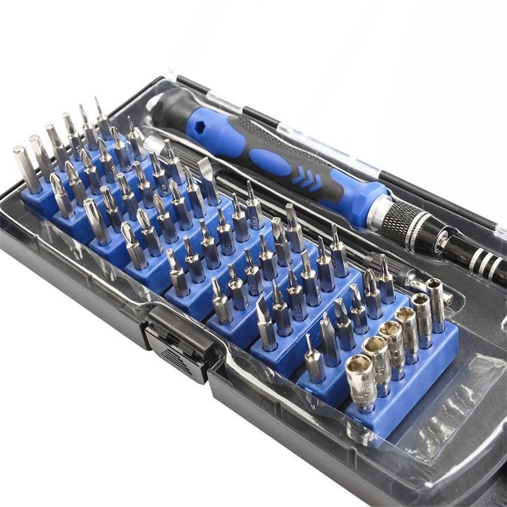 Juego de Destornilladores magnéticos Herramienta de Destornilladores de desmontaje multifunción Kit de Controlador de 54 bits para Herramientas de reparación de precisión de teléfono