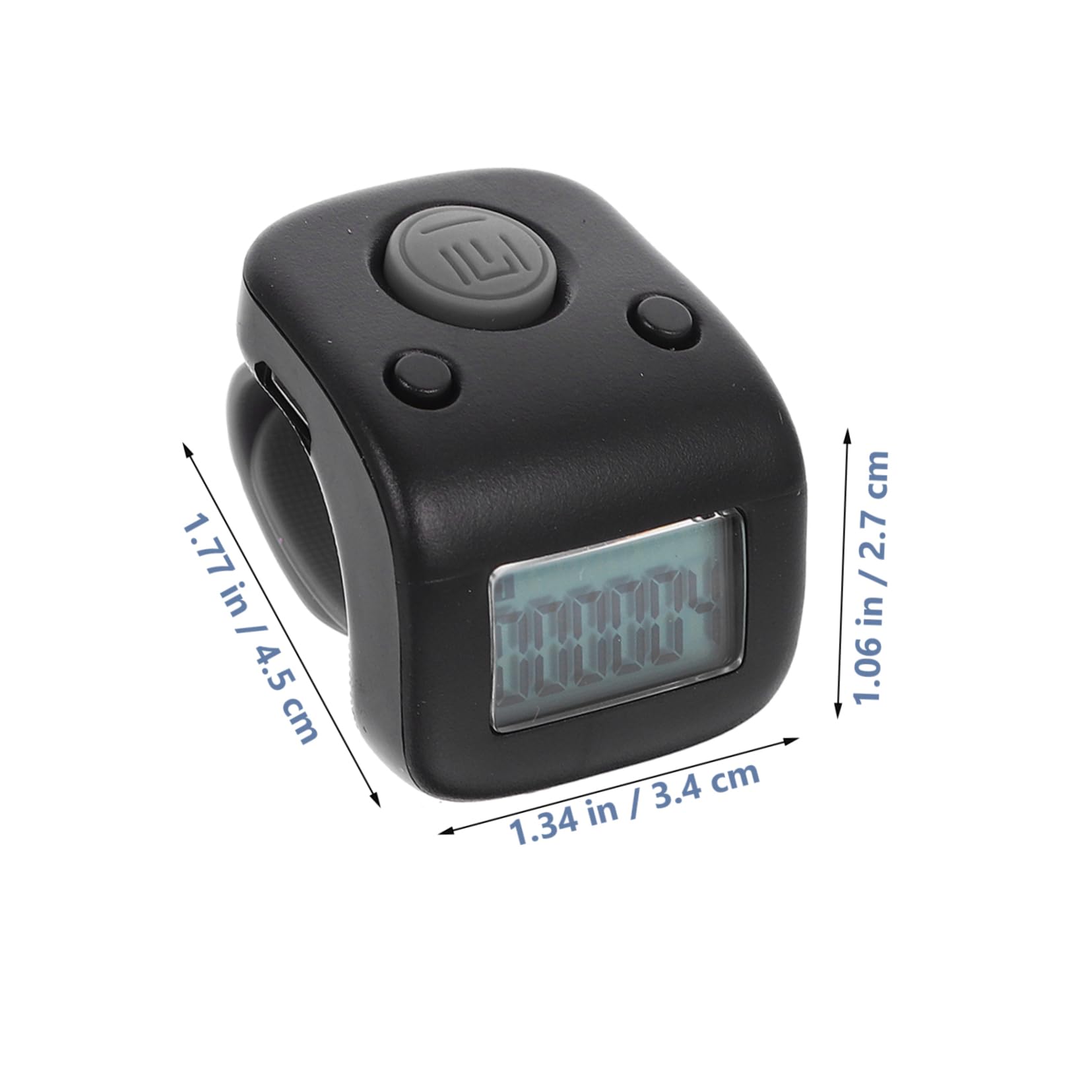 BRIGHTFUFU Rechargeable Digital Finger Counter Manual Clicker for Swimming Lap Counting Multifunctional Night Glow Ring Design Electronic Tally Counter