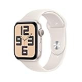 Watch SE (2nd Gen) [GPS 44mm] Smartwatch with Starlight Aluminum Case with Starlight Sport Band M/L. Fitness and Sleep Trackers, Crash Detection, Heart Rate Monitor, Retina Display