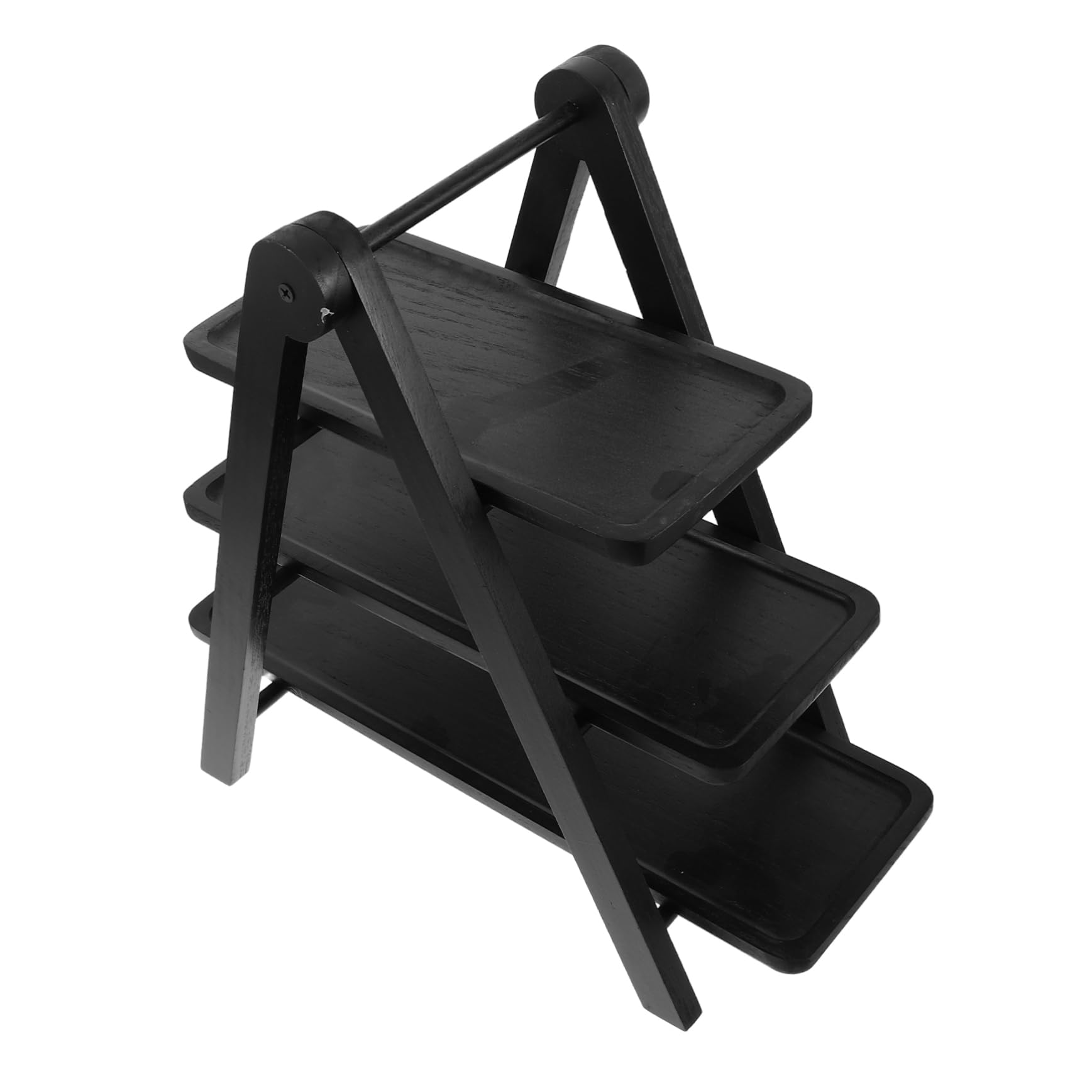 Bandejas de Comida,Bandeja Plegable Madera para Servir,Expositor Alimentos Multicapa Que Ahorra Espacio ollas Calientes,bufés y Fiestas,Ideal restaurantes,Catering Eventos.