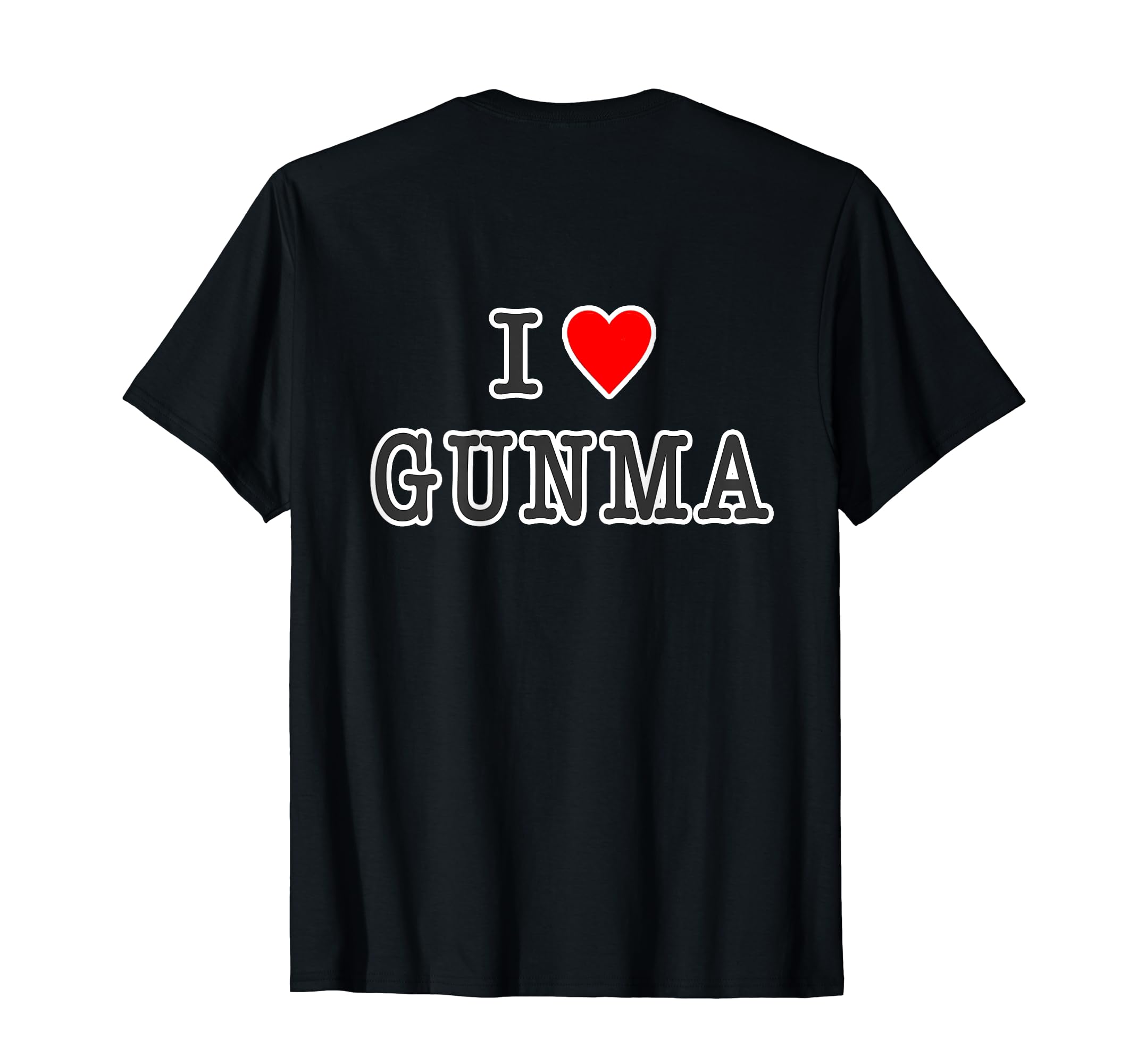 Amazon | 【バックプリント・背中側】アイラブ・GUNMA 群馬（I