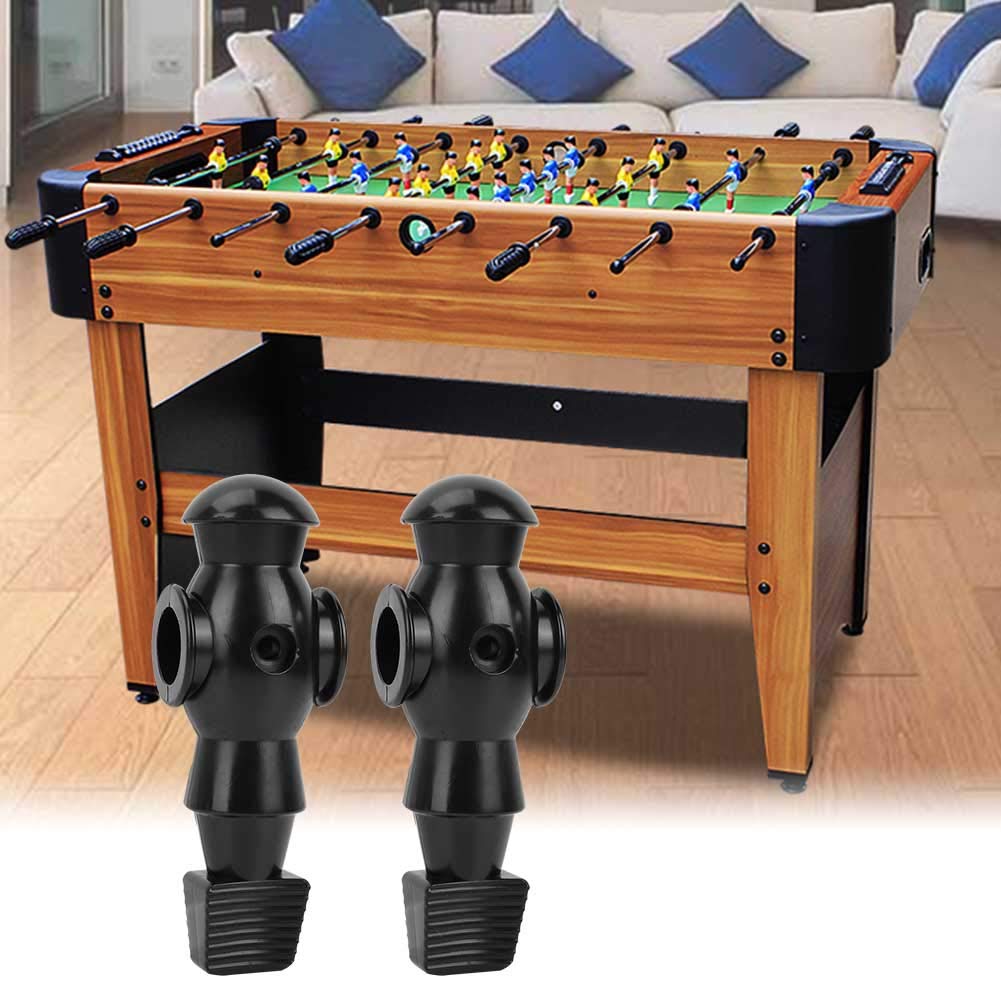 2Pcs Athlete Foosball Soccer , Table Football Men Player , hine Replacement Dolls Indoor Games with Light Weight and Standard Size(Black)(Black) , Table Football Men Player , 2Pcs Athlete Foosball So
