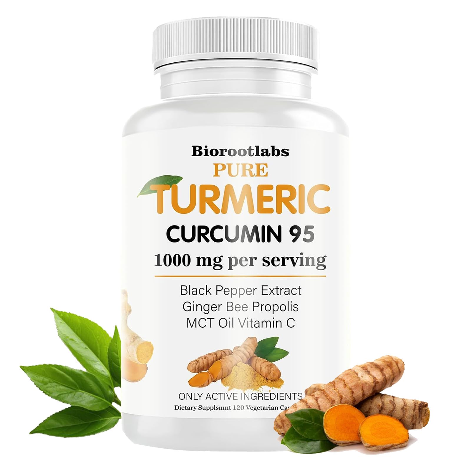 Turmeric Curcumin Supplement - Enhanced with Vitamin C (1pc)