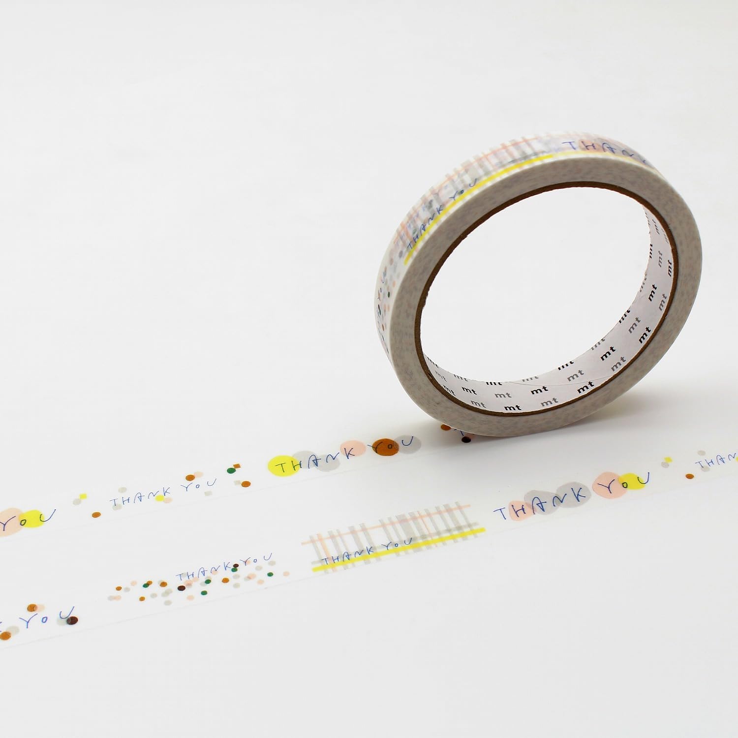[Amazon.co.jp Limited] mt Large Core Dotline 5 Rolls Pack (Strong Adhesive/Washi Paper), Wrapping Gift (Official Seller/Large Capacity), Kamoi Kushi Paper, Cute, Pattern/Maste, Masking Tape, Cellophan