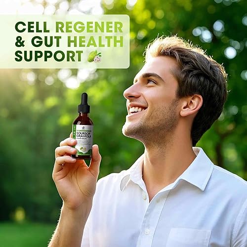 Miniatura 2 de Gota líquida de graviola de guanábana para apoyo celular y regeneración, refuerzo inmunológico, relajación, hígado y sueño, líquido amargo de