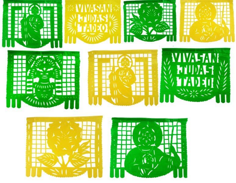 san plastico Marca DecorameC PAPEL PICADO
