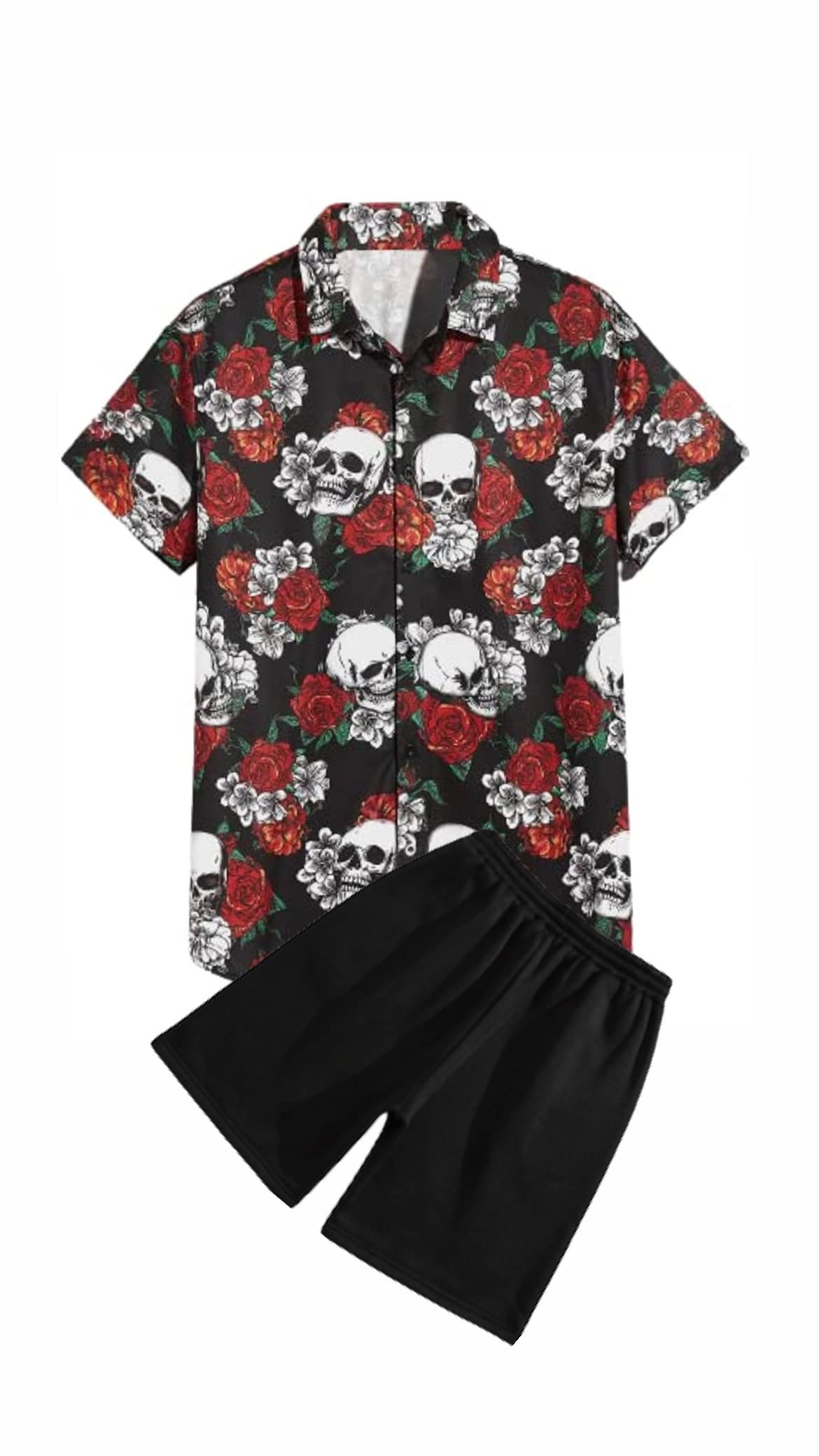 Men’s Night Suit| Casual Wear| Lounge-wear Nightdress Pajama Set | Summer Night Wear | Printed Casual Sleepwear| Pajama Shorts Night Suits Set| Beach Wear-image-35