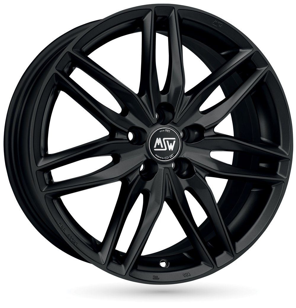 Msw MSW24 nero opaco 8 x 17 ET45 5 x 108 Hub Bore 73.1 cerchi in lega