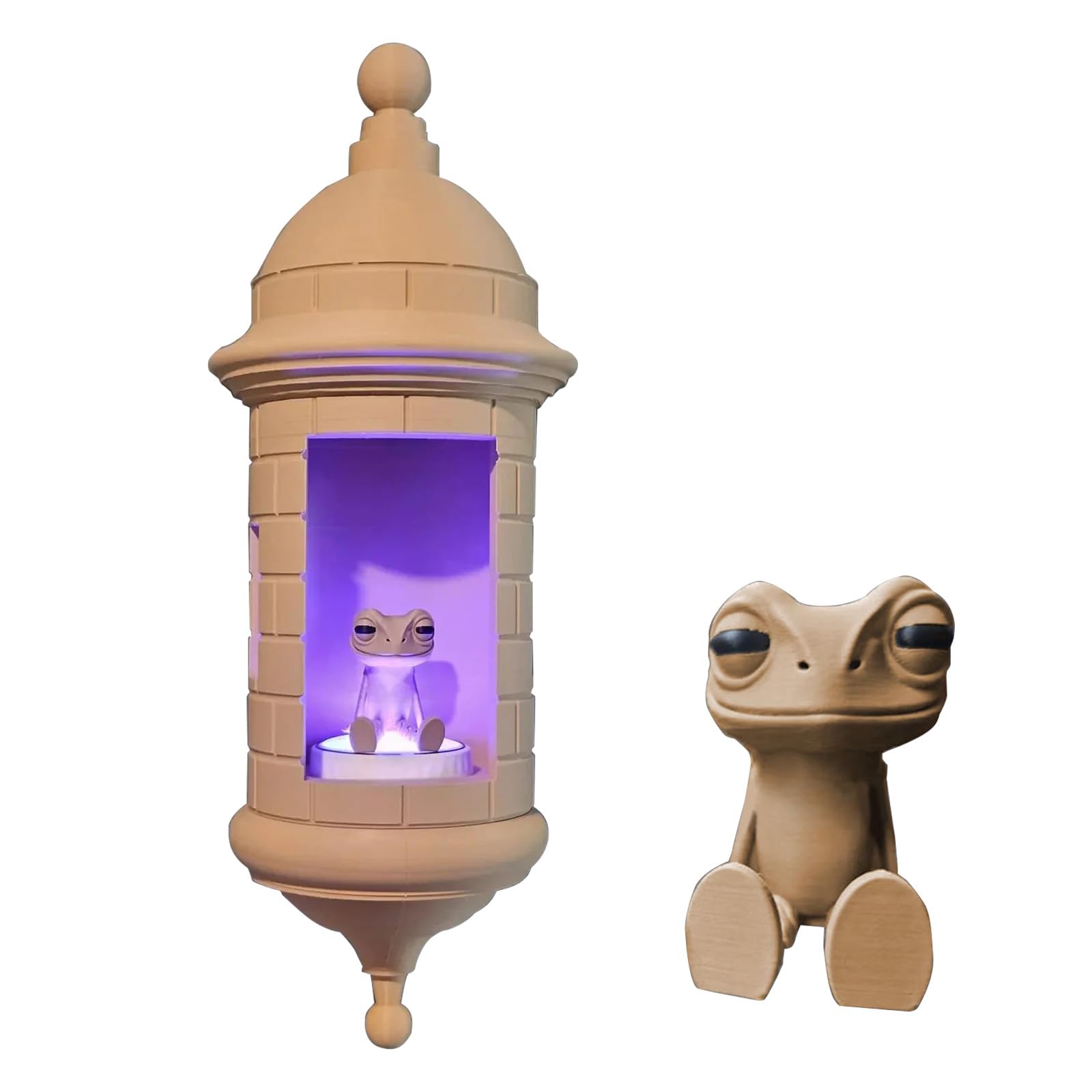 ZBIianxer Artistic Coqui Frogs Sentries Box Wall Lamp Warm Ambients Lighting for Puerto Rico Enthusiasts Coqui Frogs Wall Mount Nightlight