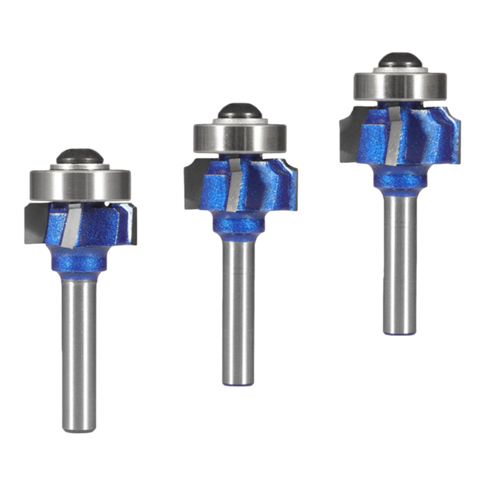 Oxxggkao Of 3 Common 8Mm Shank Router Bit Fitting Machines And Hand Routers For Various Wood Processing And Crafting Tasks Molding Bit