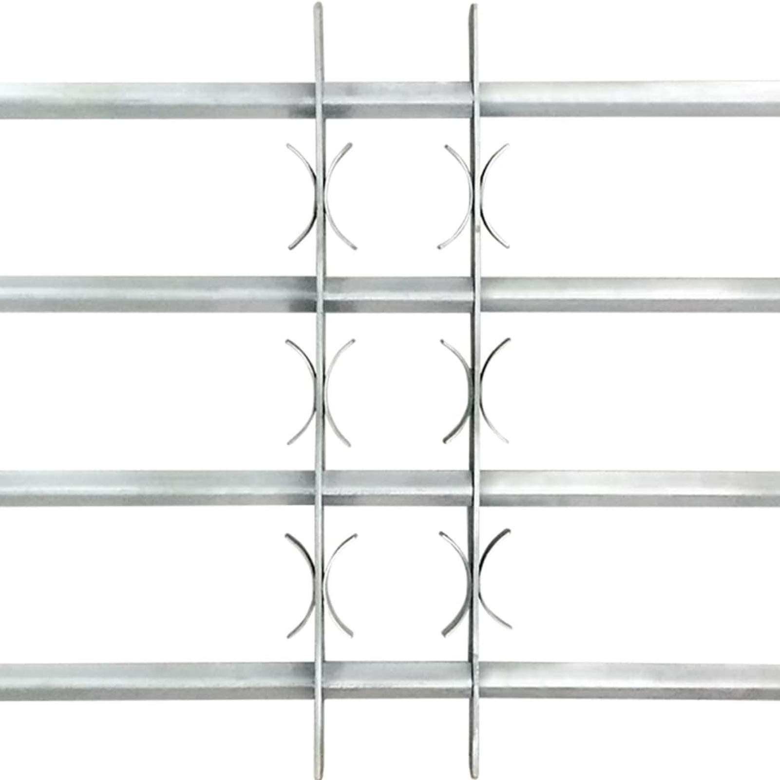 Tidyard 2 STK. Fenstergitter Verstellbar für Fenster Sicherheitsstange mit Schrauben Einstellbar Fenstergitter Sicherheitsgitter Fenstersicherung Einbruchschutz Kellerfenster Sicherung 1000-1500 mm