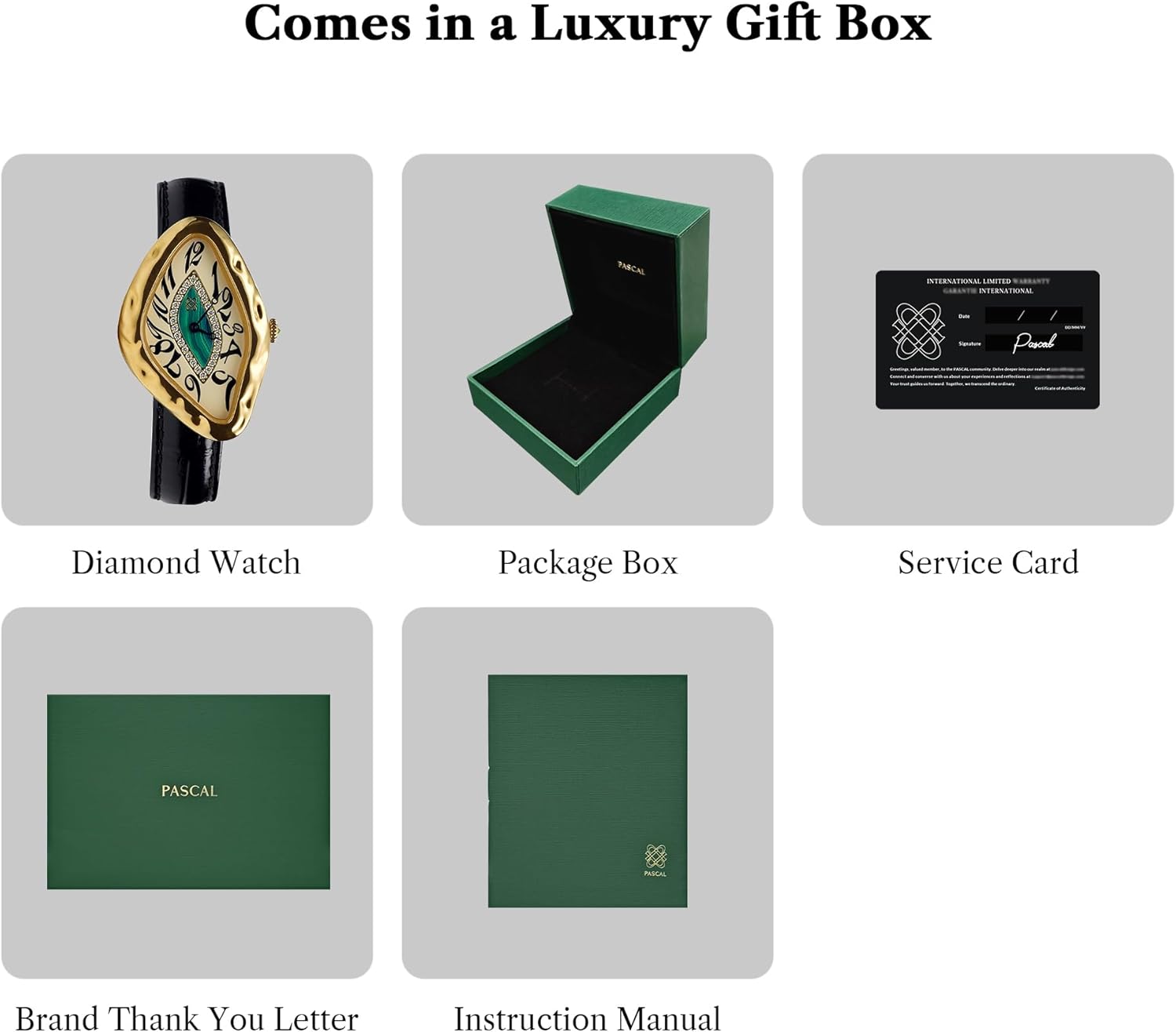 PASCAL Paradoxe Diamond Watch for Men, Fluid-Inspired Case Design, Lab-Grown Diamonds, Swiss Quartz Movement, Sapphire Crystal, 3 ATM Water Resistant, Luxury Watch Gift for Him - Image 7