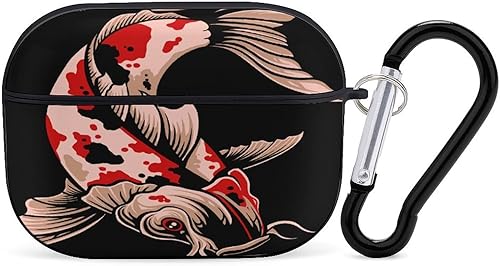 Koi-Fish-Color Print - Funda para Airpods Pro (21 generación) con llavero, funda protectora completa a prueba de golpes, funda rígida de