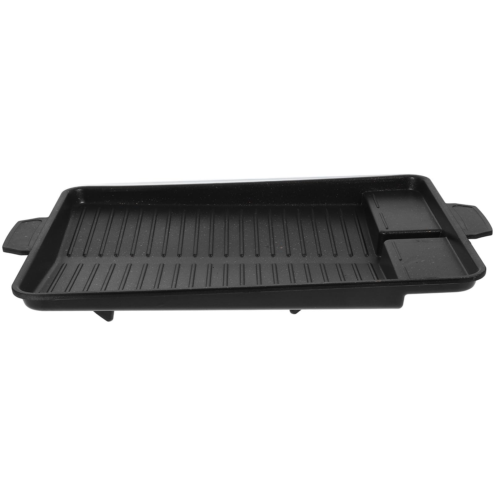 Barbecue rectangulaire antiadhésif et plaque réversible facile à nettoyer