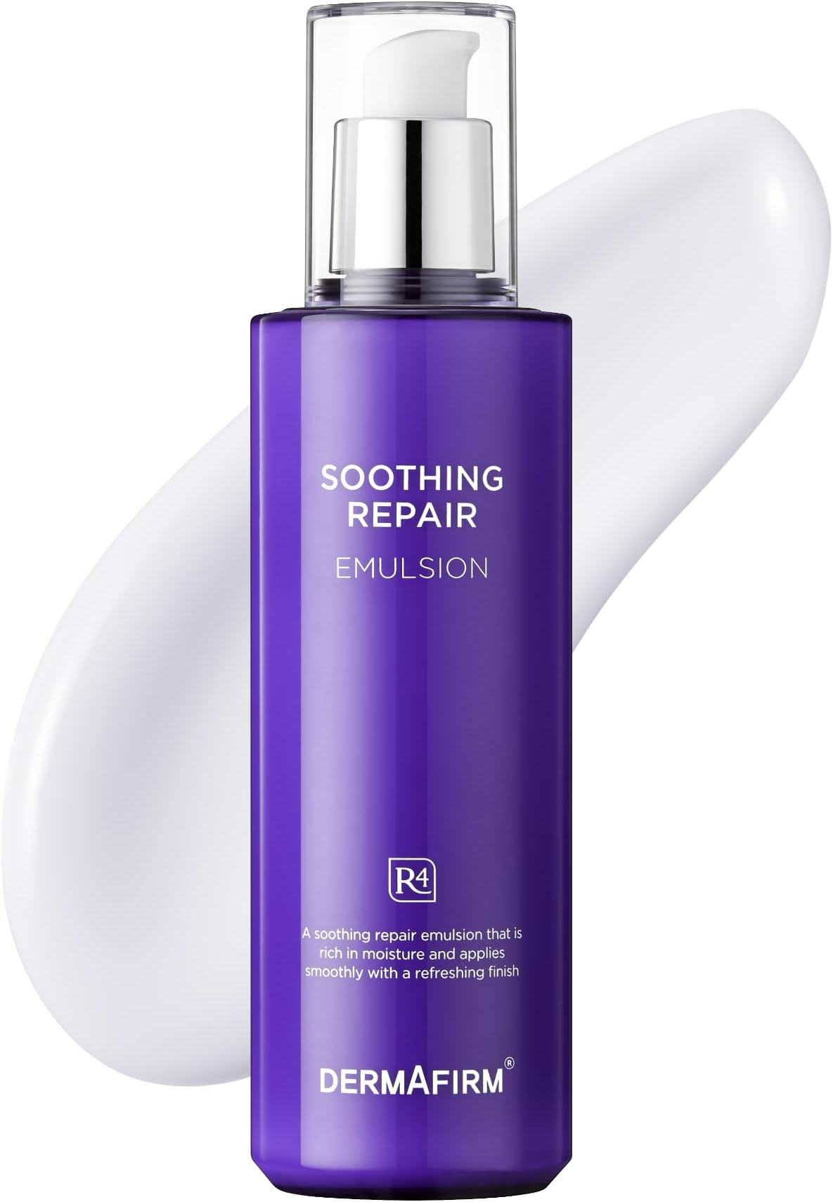 Dermafirm Soothing Repair Korean Emulsion Cream R4 | Daily Face Moisturizer Skin Care Emulsion with Eucalyptus, Peptide and Collagen | Gentle for All Skin Types No Animal Trials No Paraben 6.76 fl oz