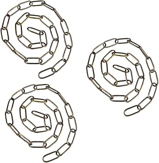 Housoutil Link Iron Chain 3pcs lamp Link Chain Alloy Chain Crystal Light Ceiling Chain Lamps Lighting Link Iron Chain Link Chain