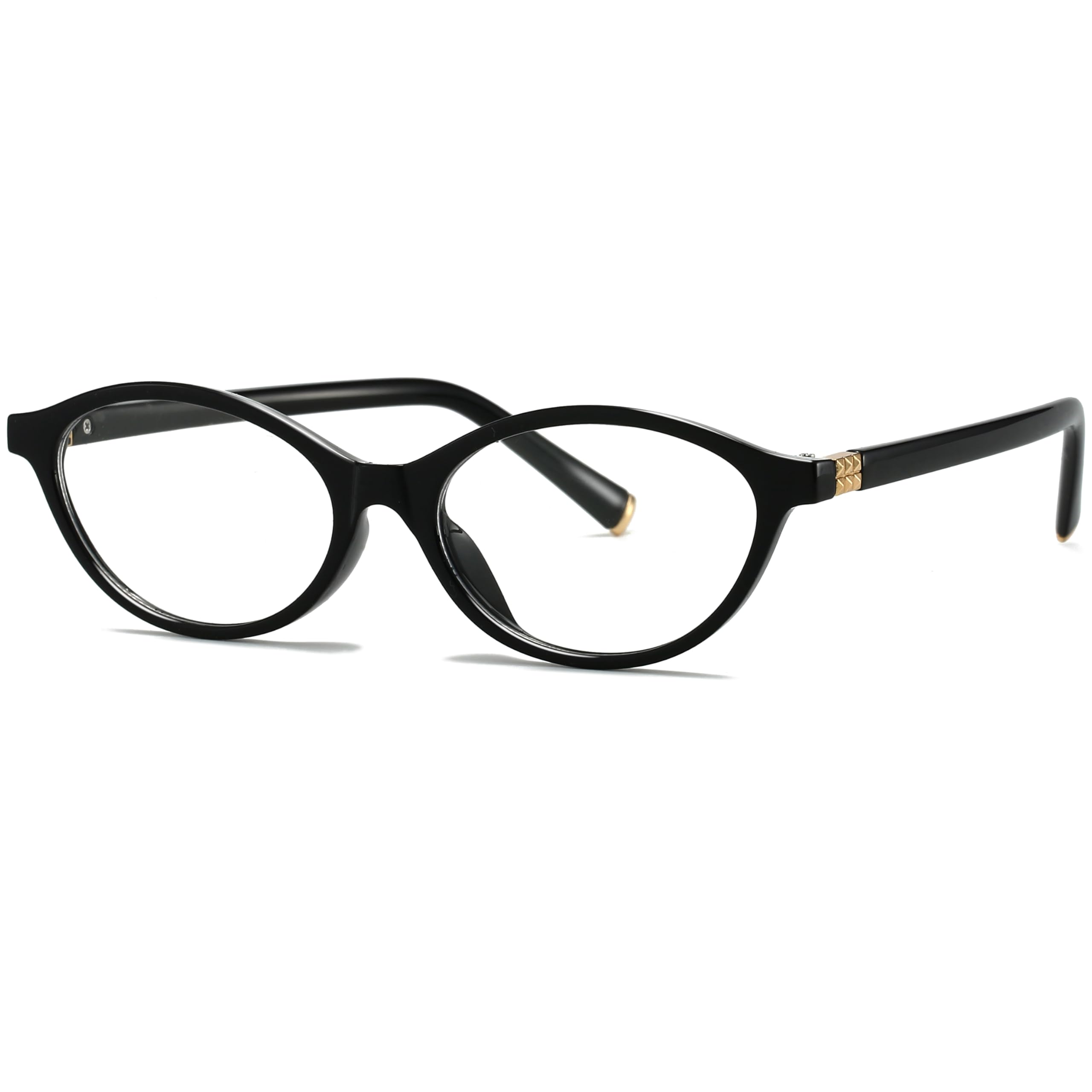 Ovale Retro-Brille für Damen, rund, blaues Licht, blockierende Brille, 90er-Jahre, ovale Brille