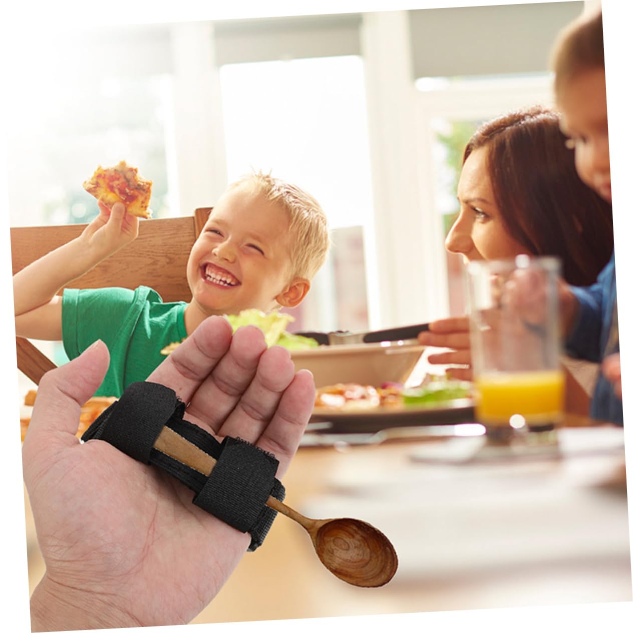 NOLITOY 2sets Elderly Hand Grip Universal Cuff for Utensil Holder Wear-Resistant Adaptive Utensils 2pcs*2