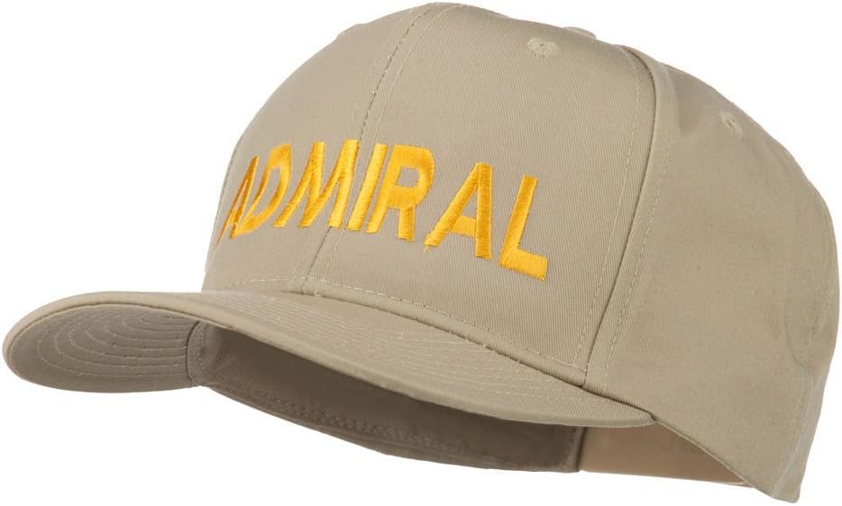e4Hats.com Admiral Embroidered Cotton Twill Cap