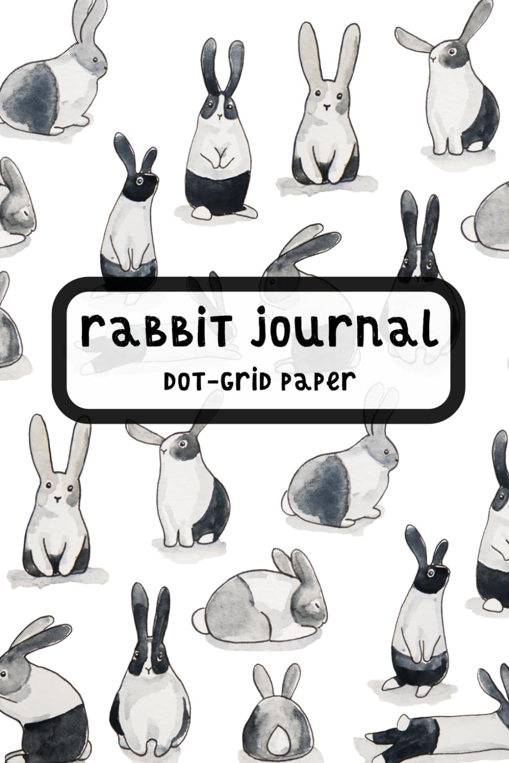 Rabbit Journal: A journal notebook for rabbit lovers, featuring many Dutch rabbits on the cover
