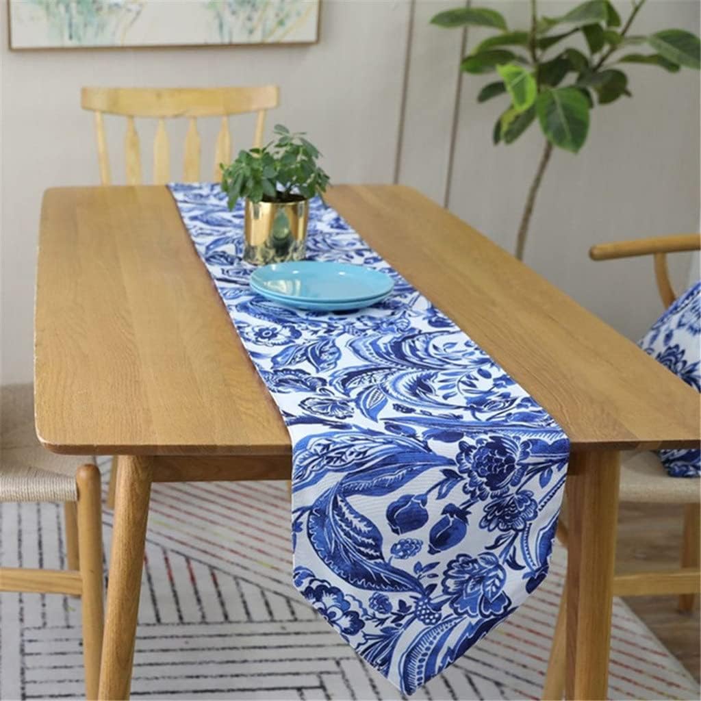 Chinese Flowers Table Runner Decoracion Cotton Linen Table for Party(30x220cm)