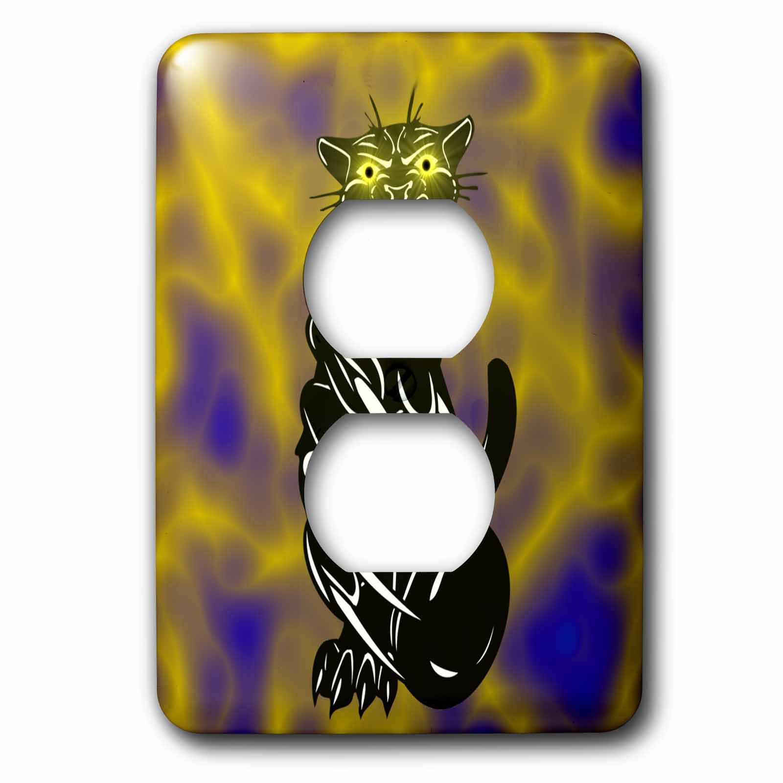Cache prise 2 prises Black Panther pour masquer les plastiques jaunis des murs