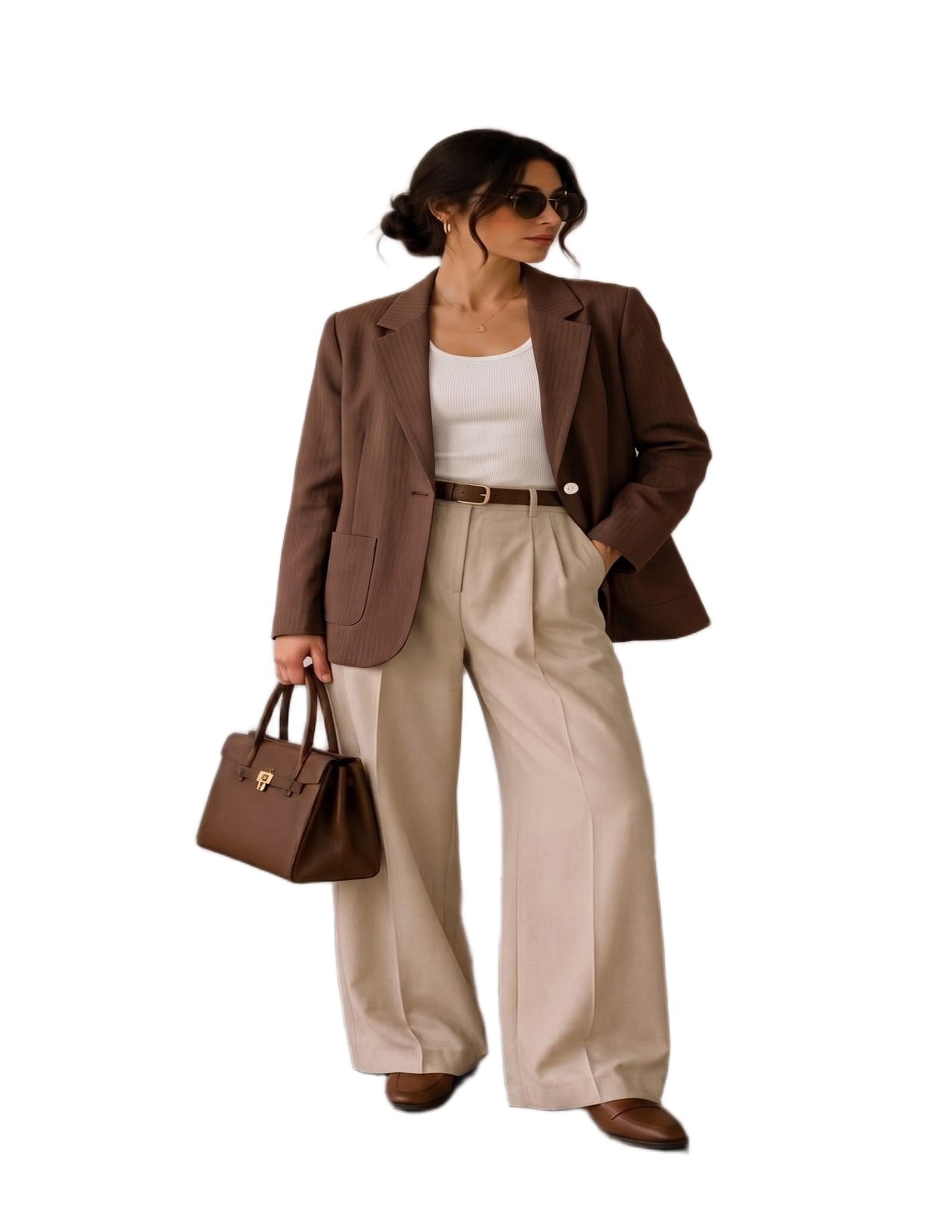 perfect productions Women's Stylish Brown Single-Breasted Blazer Jacket-picture-31