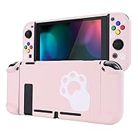 Vista 10 de eXtremeRate PlayVital Back Cover for Nintendo Switch Console, NS Joycon Controller Protector Hard Shell, Dockable Protective Case with Colorful ABXY