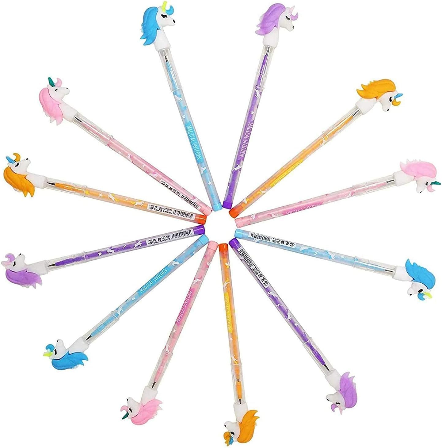 AK Store Cute 3D Unicorn Colorful Pencils for Girls with Rubber Unicorn Tops, Multi-Color, Party Favor, Birthday Return Gift for All Age Group (12) (B0CD5SW47W) Amazon Price History, Amazon Price Tracker