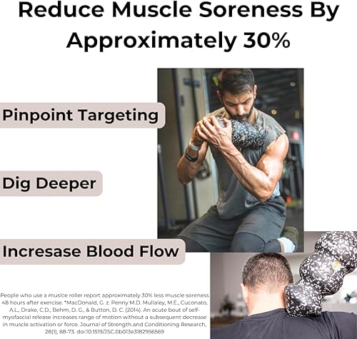Miniatura 4 de Rollga Punto el mejor rodillo de espuma para terapia física. Rodillo de masaje de tejido profundo para recuperación muscular, alivio del dolor de