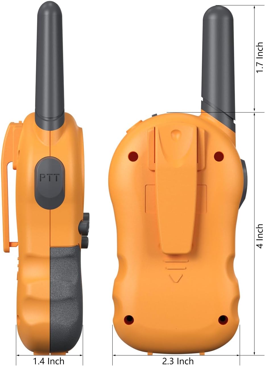 FOREDOM Rechargeable Walkie Talkies for Kids Walkie Talkies Long Range for Boy & Girl Age 3 to 12 Year Old Birthday Toys - 3 Pack - Image 9