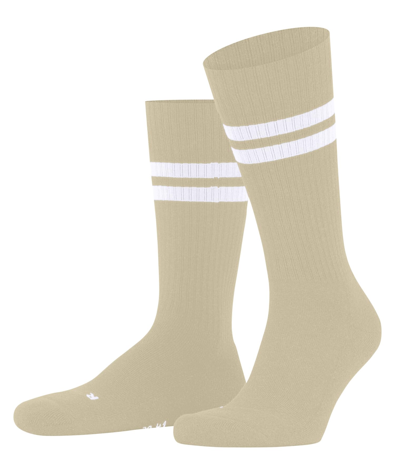 FALKE Unisex Dynamic U So Cotton Patterned 1 Pair Socks, Beige Cream 4011, 11-12.5