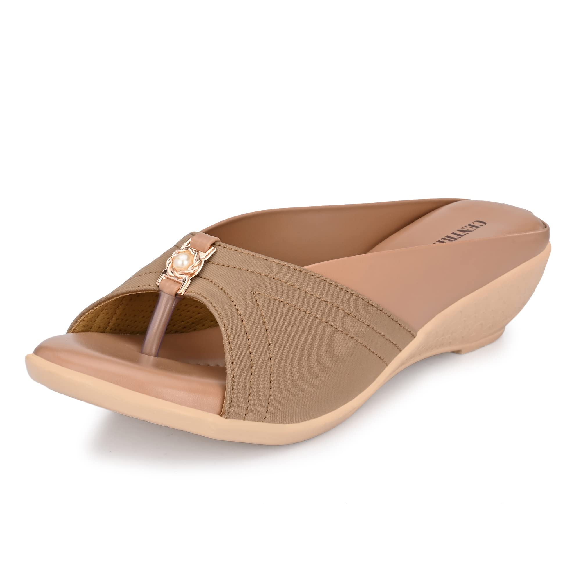 Centrino Womens 6213 Cream Thong Comfortable Ortho Care Ladies | Fashion Wear Sandal & Chappal | Soft Cushioned for More Comfort-4 Kids UK (6213-05) (B09F3NCY97) Amazon Price History, Amazon Price Tracker