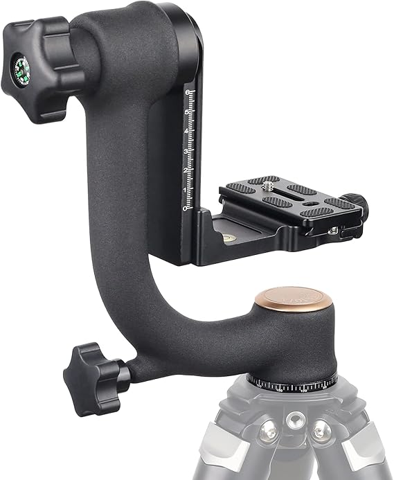 ARTCISE Professional Gimbal Tripod Head, Heavy Duty Heads with Standard