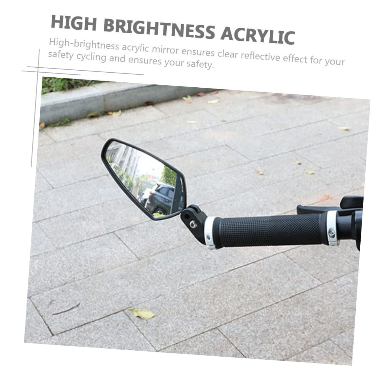 2 Specchietti Retrovisori Bici Manubrio Pieghevole per Maggiore Sicurezza per Mountain Bike e Bici Corsa Installazione Facile e