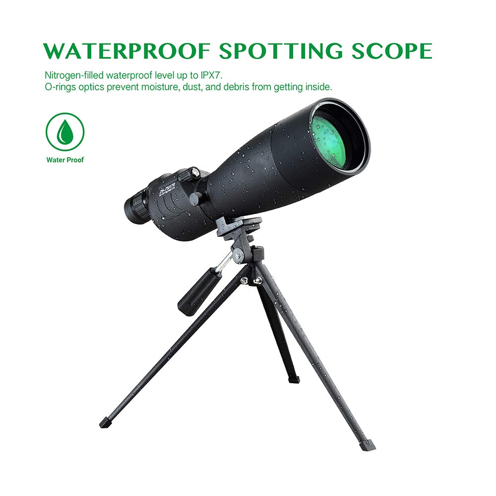 Alcance De Detección De 25-75x70 Con Trípode Y Bolsa De Transporte BAK4 Prisma FMC Lente De Alta Definición Telescopio Ocular En ángulo De 45 Grados Para Observación De Aves, Paisajes De