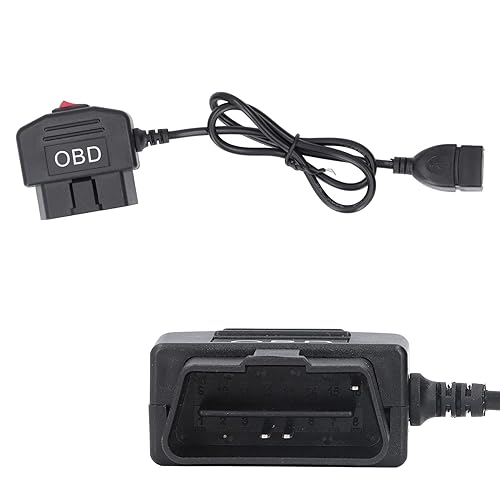 Miniatura 9 de Keenso OBD - Cable de alimentación para cámara de salpicadero de 18.9in, cable adaptador de alimentación OBD, con botón de interruptor, modo Acc