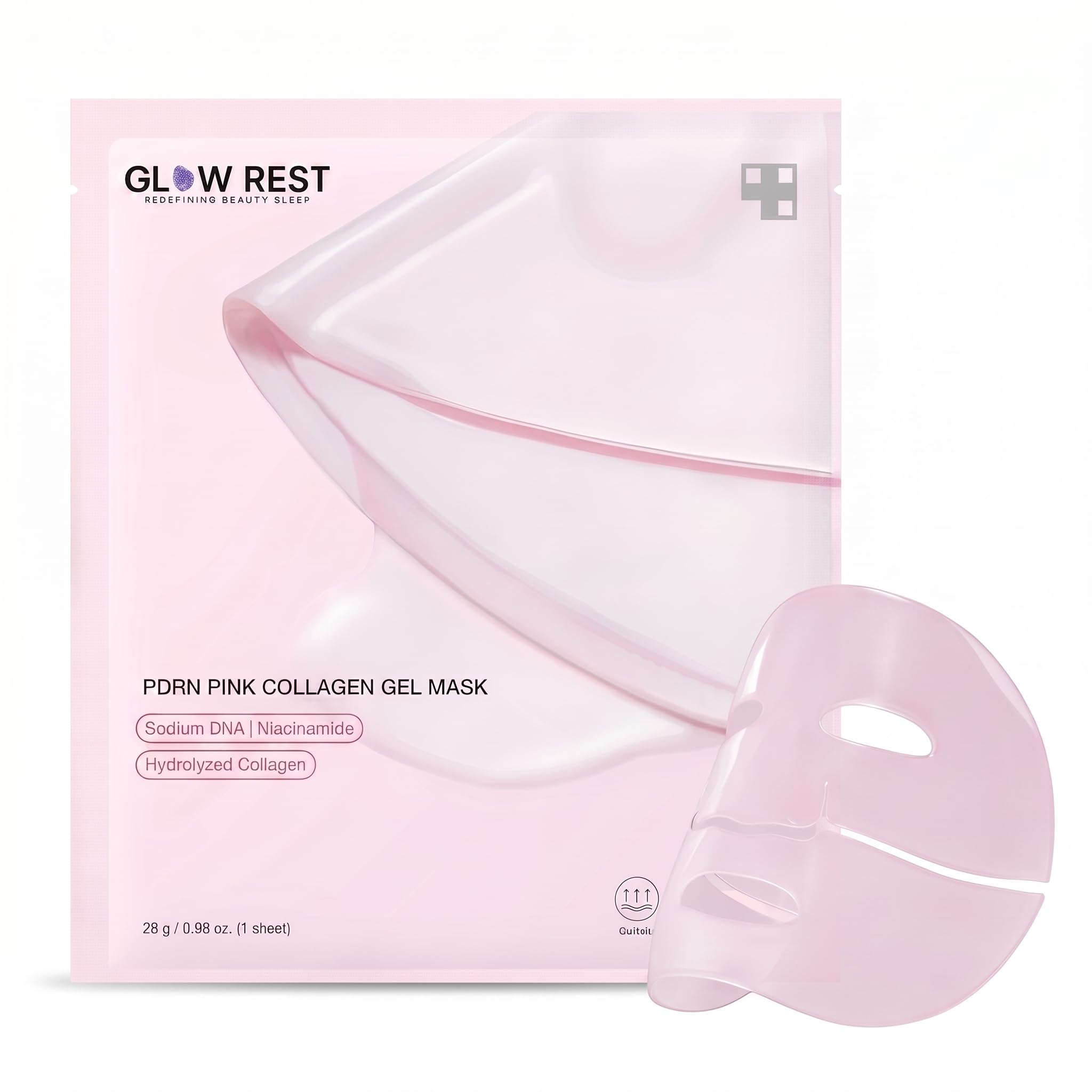 Glow Rest Salmon PDRN Pink Collagen Face Mask for Korean Glass Skin – Color Changing Jelly Overnight Gel Mask for Deep Hydration, Anti Aging, Skin Repair & Glow (4)-image-40