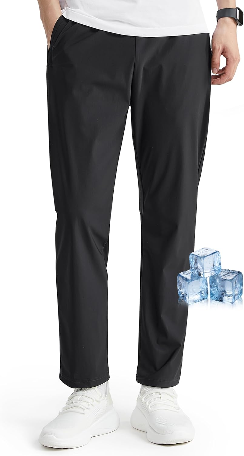 [HISDERN] 新登場 305Air「アイスシルク」4D超伸縮性 超速乾 ズボン メンズ ジョガーパンツ YKKファスナー 接触冷感 夏 イージーパンツ カジュアル  Amazonで販売中