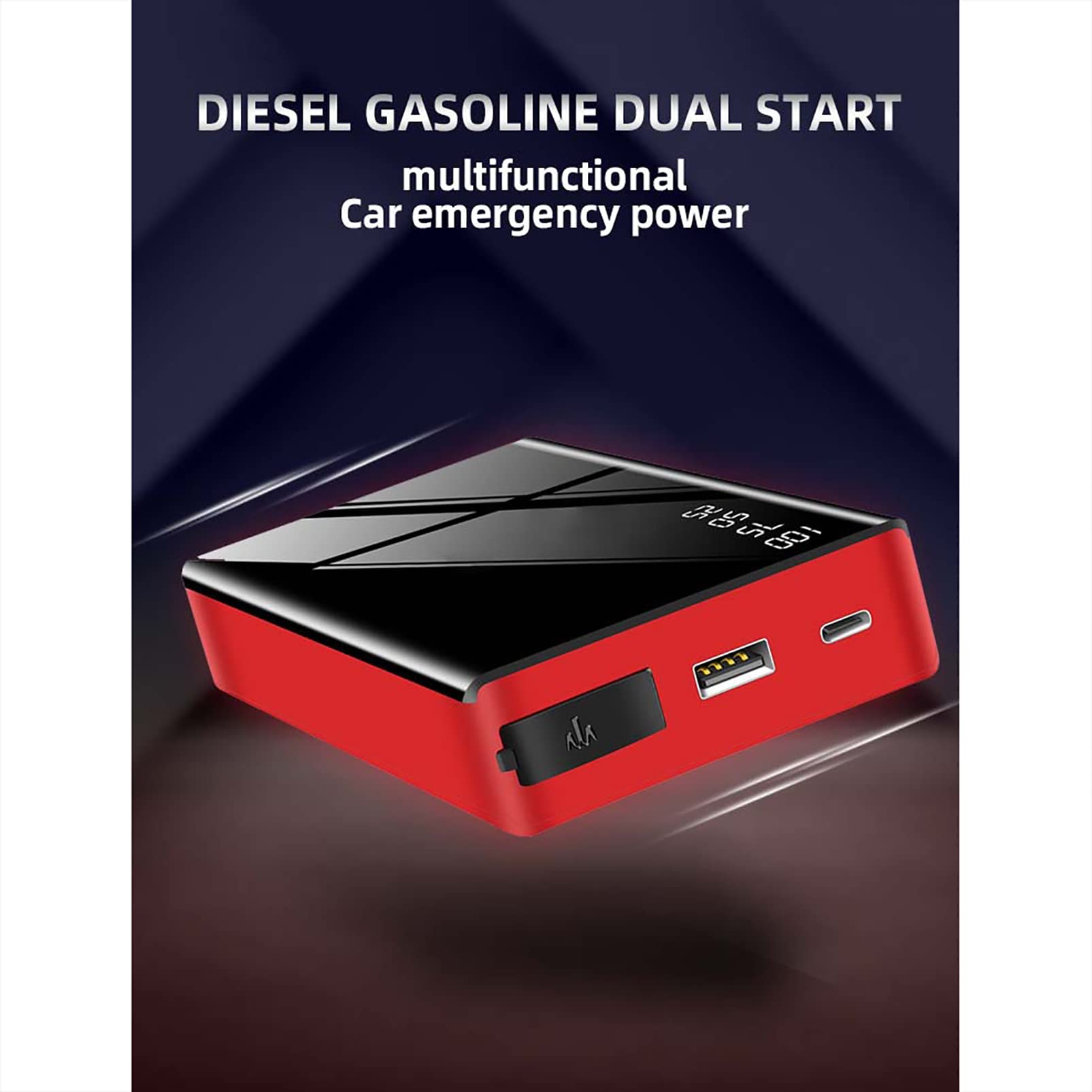 CUTTE 600A Corriente Máxima 12V Arrancador de Batería de Litio Portátil para Automóvil 12V Auto Batería Booster Arrancador de Emergencia para Vehículos, Camiones, SUV