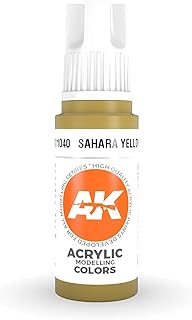 AK-Interactive 3rd Gen Acrylic Sahara Yellow 17ml 11040 - Model Building Paints and Tools # AK1040