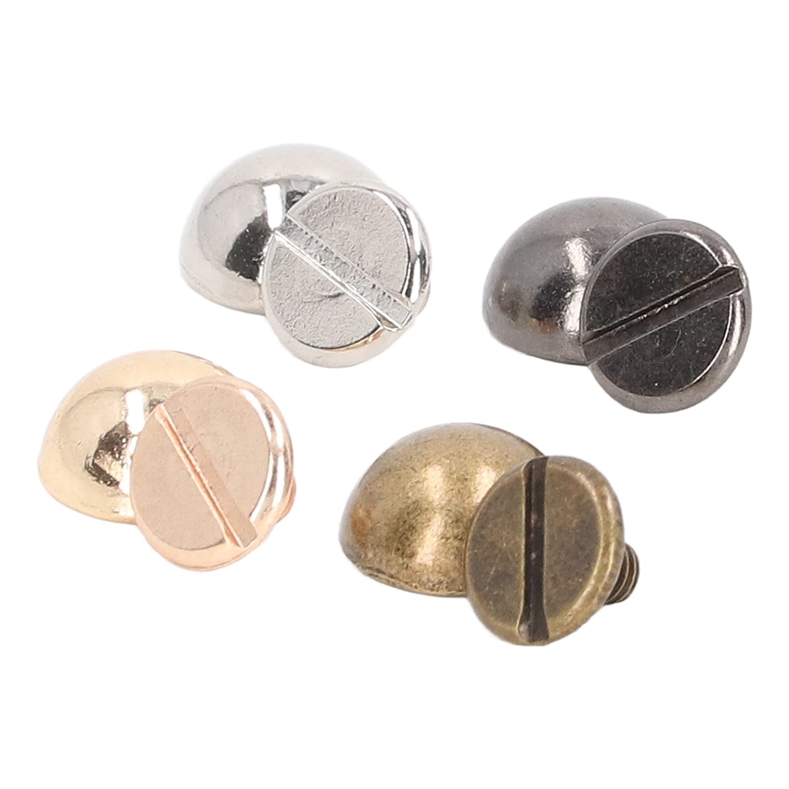 50 Pezzi Di Borchie A Punta Conica Nere Con Rivetti A Proiettile - Foto 3